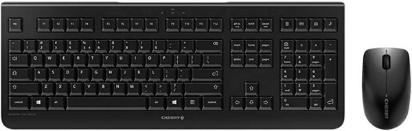 CHERRY DW 3000, kabelloses Tastatur- und Maus-Set, schwarz